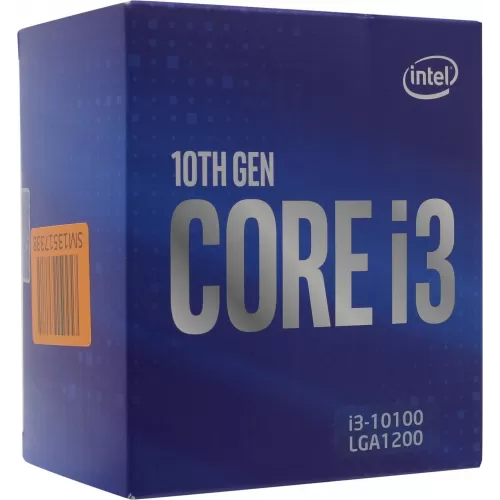 Intel Core i3-10100, Box, 4pc, 0ec, 8t, Up to 4.3 GHz, Intel UHD 630