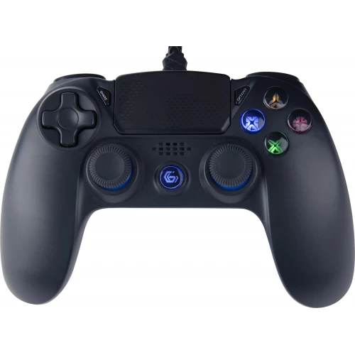 Gembird JPD-PS4U-01  ▻ Gamepad, Cu fir (USB-A), Windows, PS4, 4 Color LED