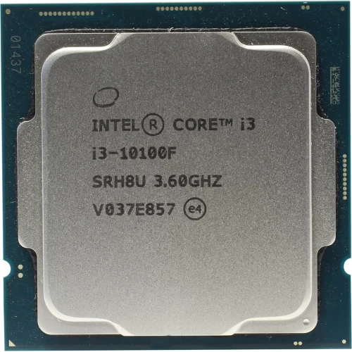 Intel Core i3-10100F, Tray, 4pc, 0ec, 8t, Up to 4.3 GHz, No GPU