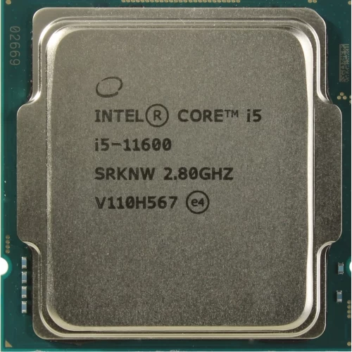 Intel Core i5-11600, Tray, 6pc, 0ec, 12t, Up to 4.8 GHz, Intel UHD 750