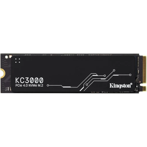 Kingston KC3000 (SKC3000S/512G), SSD M.2 Type 2280 (M), PCIe 4.0 x4, NVMe 1.4, 400 TB (TBW), Read/Write - 7000/3900 MBps, 512 GB