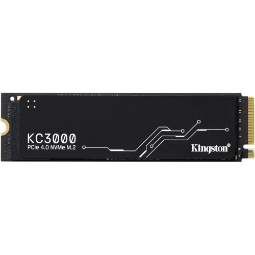 Kingston KC3000 (SKC3000D/2048G), SSD M.2 Type 2280 (M), PCIe 4.0 x4, NVMe 1.4, 1600 TB (TBW), Read/Write - 7000/7000 MBps, 2 TB