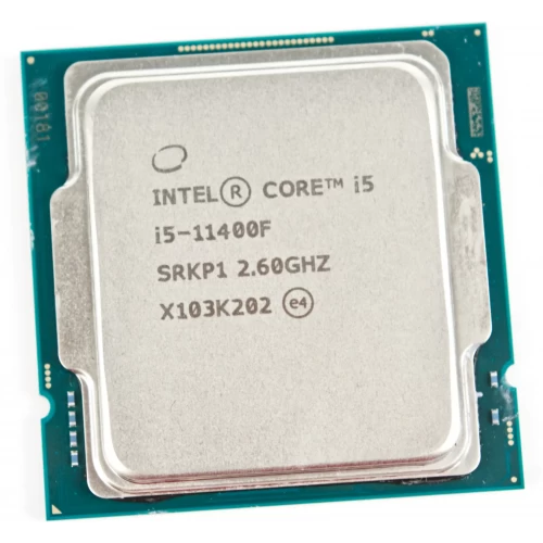 Intel Core i5-11400F, Tray, 6pc, 0ec, 12t, Up to 4.4 GHz, No GPU