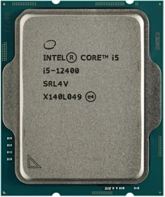 Intel Core i5-12400, Tray, 6pc, 0ec, 12t, Up to 4.4 GHz, Intel UHD 730