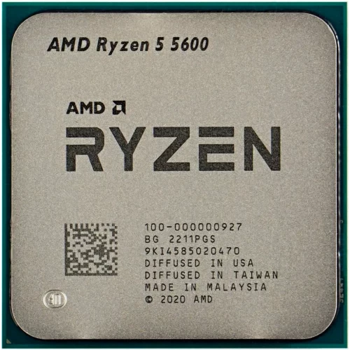 AMD Ryzen 5 5600, Tray, 6pc, 0ec, 12t, Up to 4.4 GHz, No GPU
