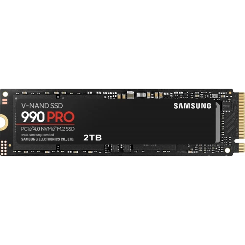 Samsung SSD 990 PRO, NVMe M.2 (MZ-V9P2T0BW), SSD M.2 Type 2280 (M), PCIe 4.0 x4, NVMe 2.0, 1200 TB (TBW), Read/Write - 7450/6900 MBps, 2 TB