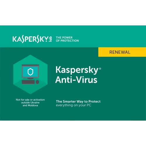 Kaspersky Anti-Virus, Renewal, 1 PC, 1 year, Card (KL1171OCAFR)