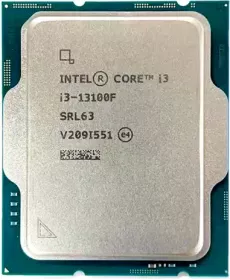 Intel Core i3-13100F, Tray, 4pc, 0ec, 8t, Up to 4.5 GHz, No GPU