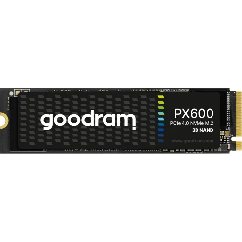 GoodRam PX600 Gen2 (SSDPR-PX600-1K0-80), SSD M.2 Type 2280 (M), PCIe 4.0 x4, NVMe 1.4, 300 TB (TBW), Read/Write - 5000/3200 MBps, 1 TB