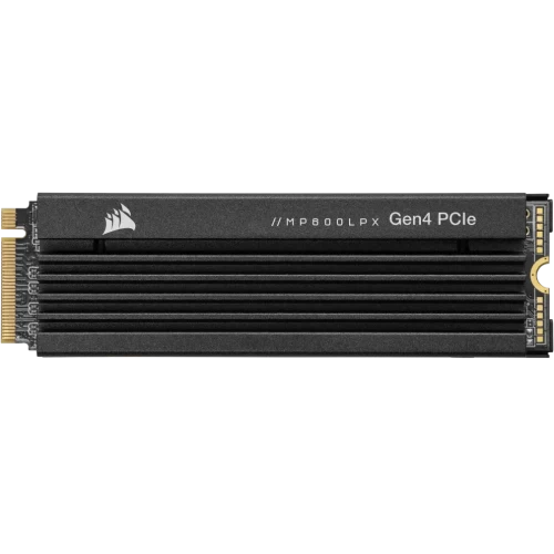 Corsair MP600 PRO LPX, Black, with Heatsink (CSSD-F0500GBMP600PLP), SSD M.2 Type 2280 (M), PCIe 4.0 x4, NVMe 1.4, 350 TB (TBW), Read/Write - 7100/3700 MBps, 500 GB