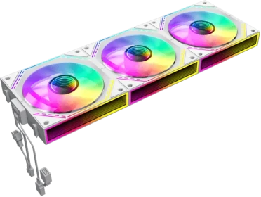 GameMax FN12A-S3I-W, White, 3x120mm, 1600 RPM, 49.5 CFM, 4 pin PWM, A-RGB